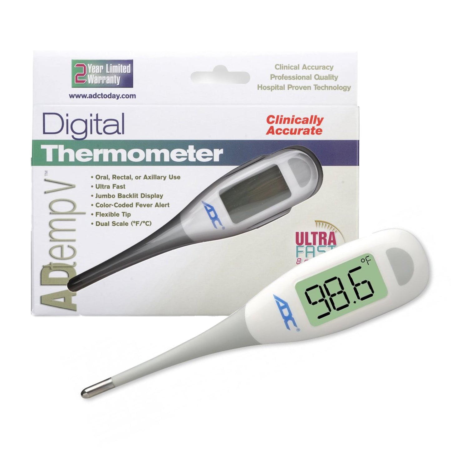 THERMOMETER, DIGITAL 8SECOND