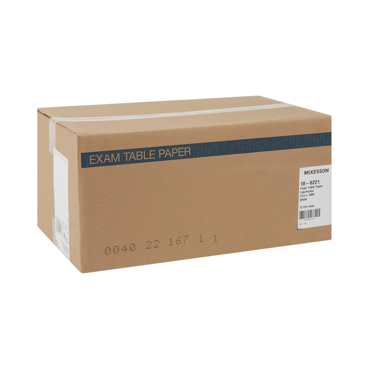 PAPER, TABLE CREPE/POLY W/PERF21"X100'