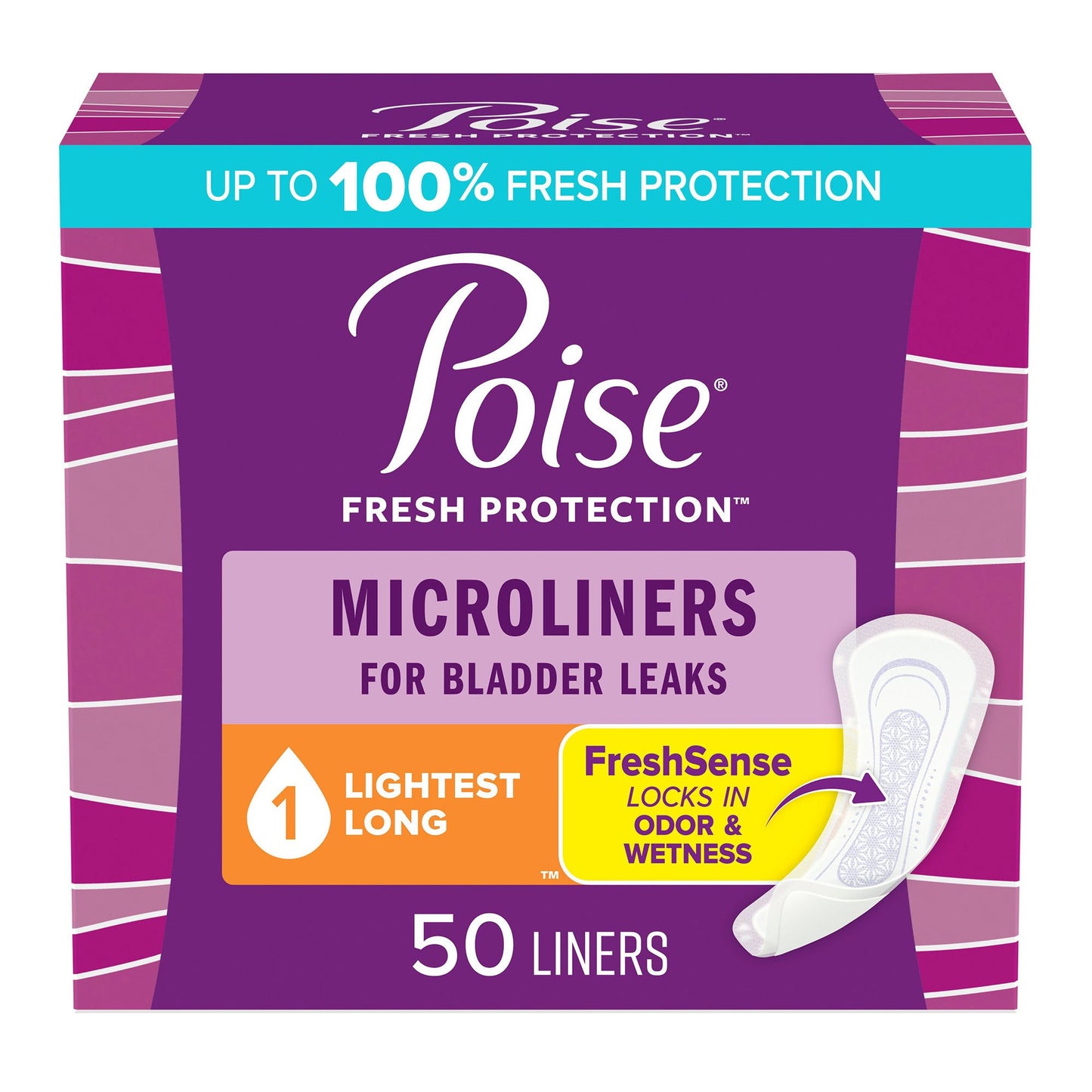 LINER, PANTY POISE MICROLINERFRESH PROTECT REG