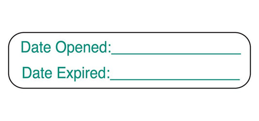LABEL, DATE OPEN/EXPIRED