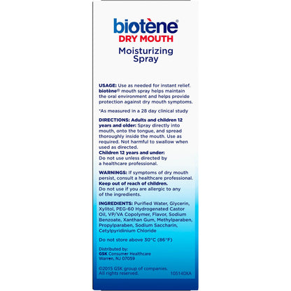 MOUTHSPRAY, MOIST BIOTENE 1.5OZ 9GLAXC
