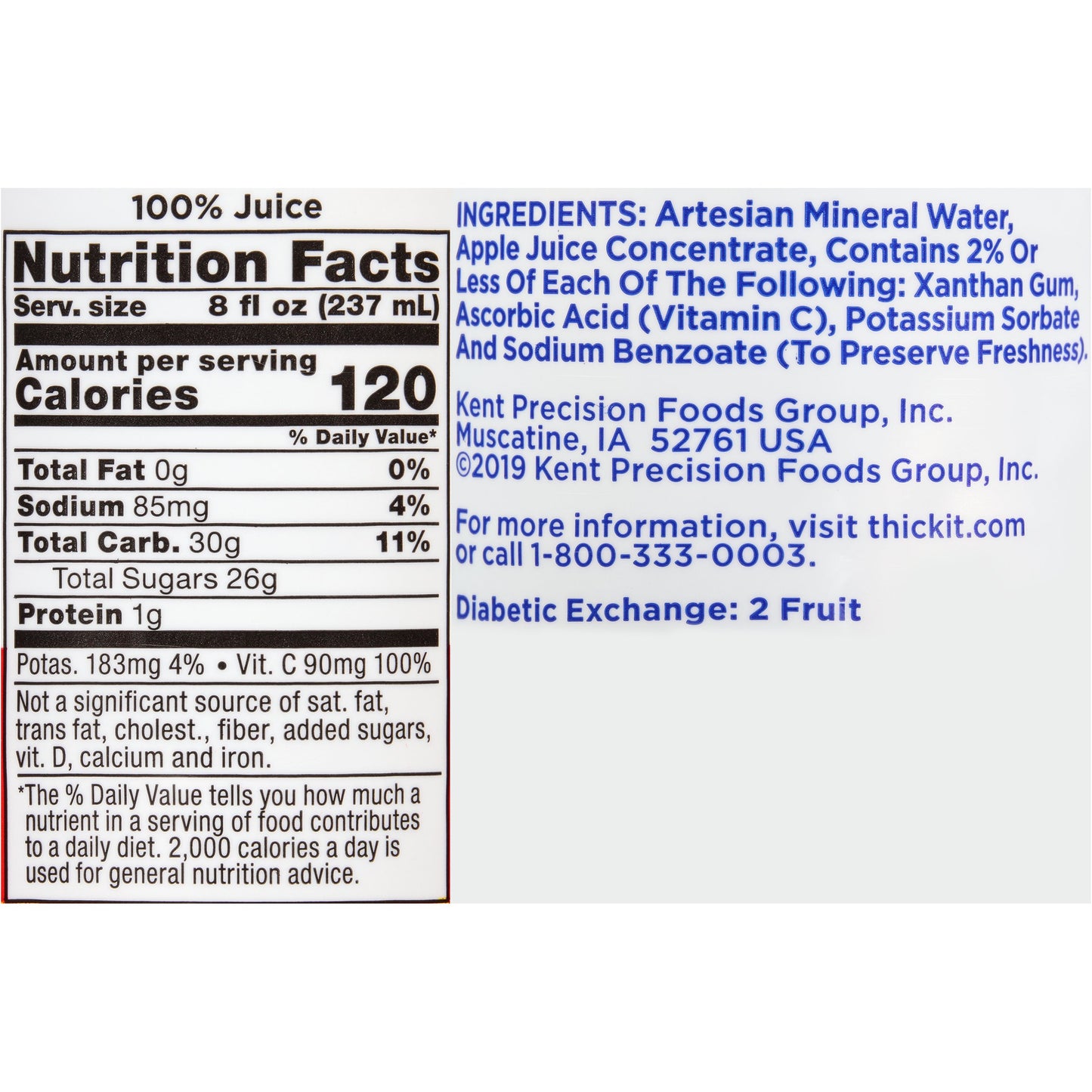 THICK-IT, CLEAR ADV APPLE MODERATE/HONEY 8OZ