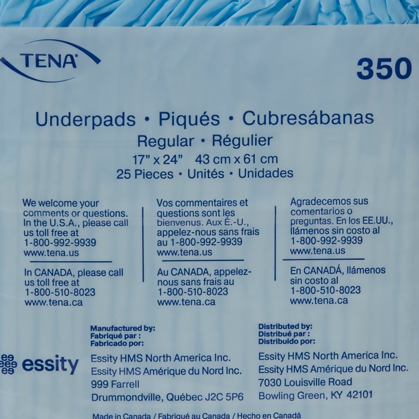 UNDERPAD, HARMONIE REG 17X24
