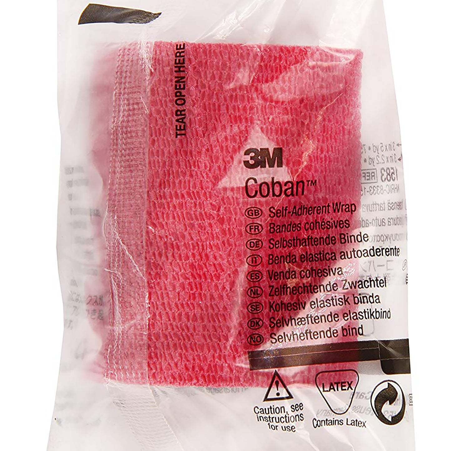 BANDAGE, COBAN ELAS RED 3"X5YDS