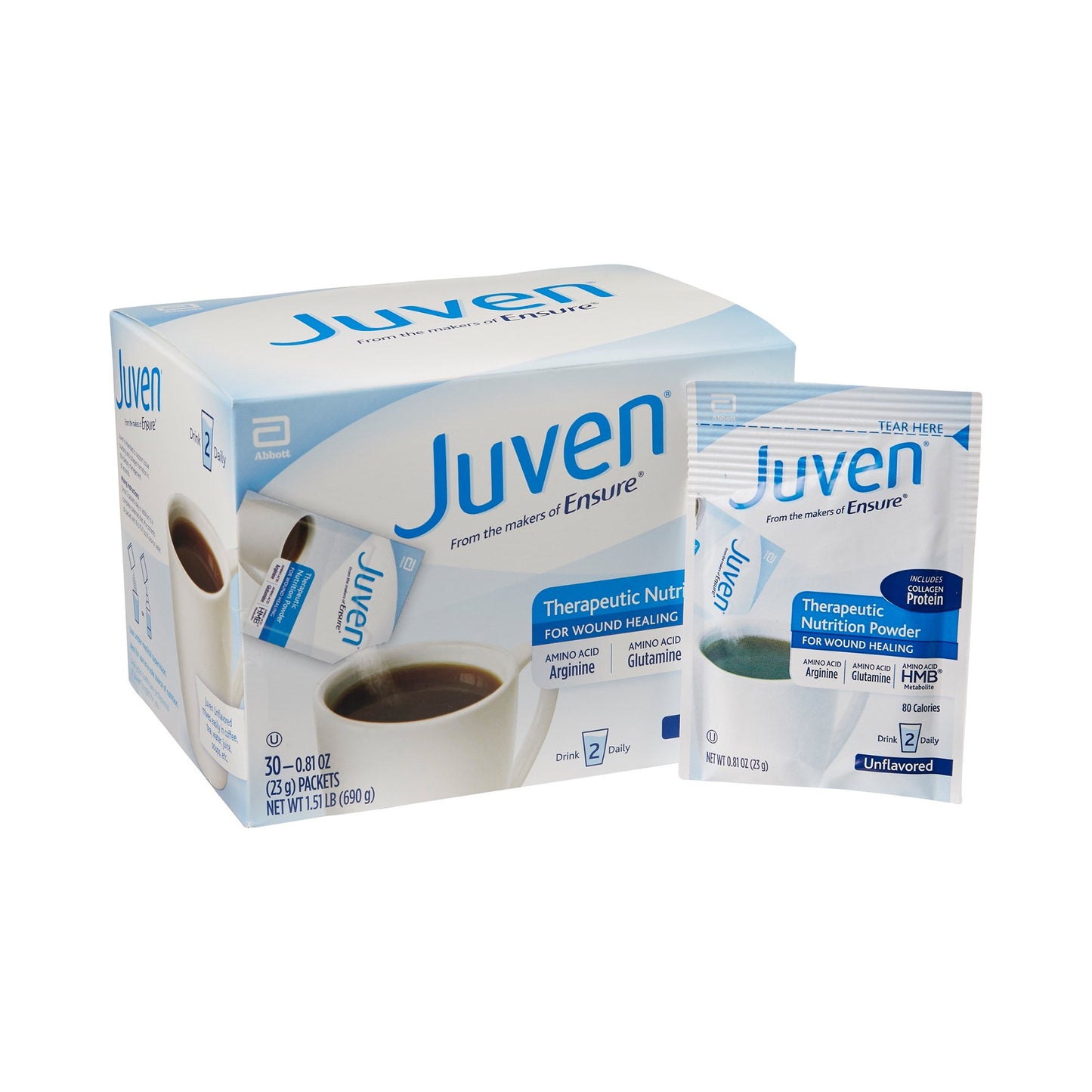 JUVEN, PDR UNFLV 0.82OZ PKT