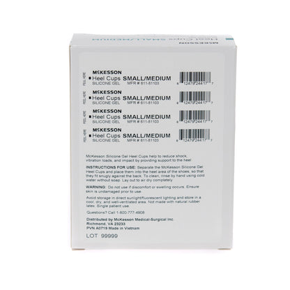 HEEL CUP, SILICONE SM/MED