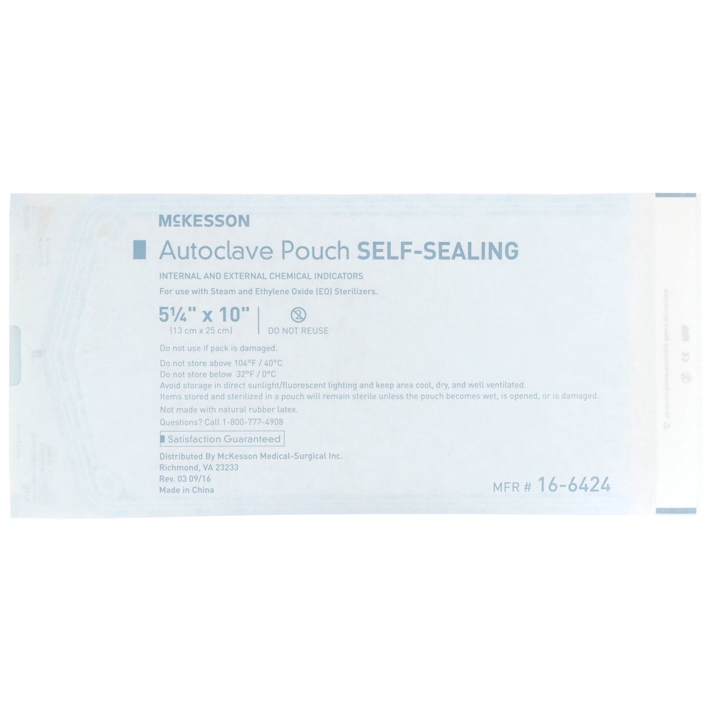 POUCH, SELF SEAL ECON 5.25X10
