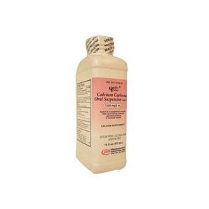 CALC CARB, SUSP S/F 500MG/5ML16OZ 9PHARA