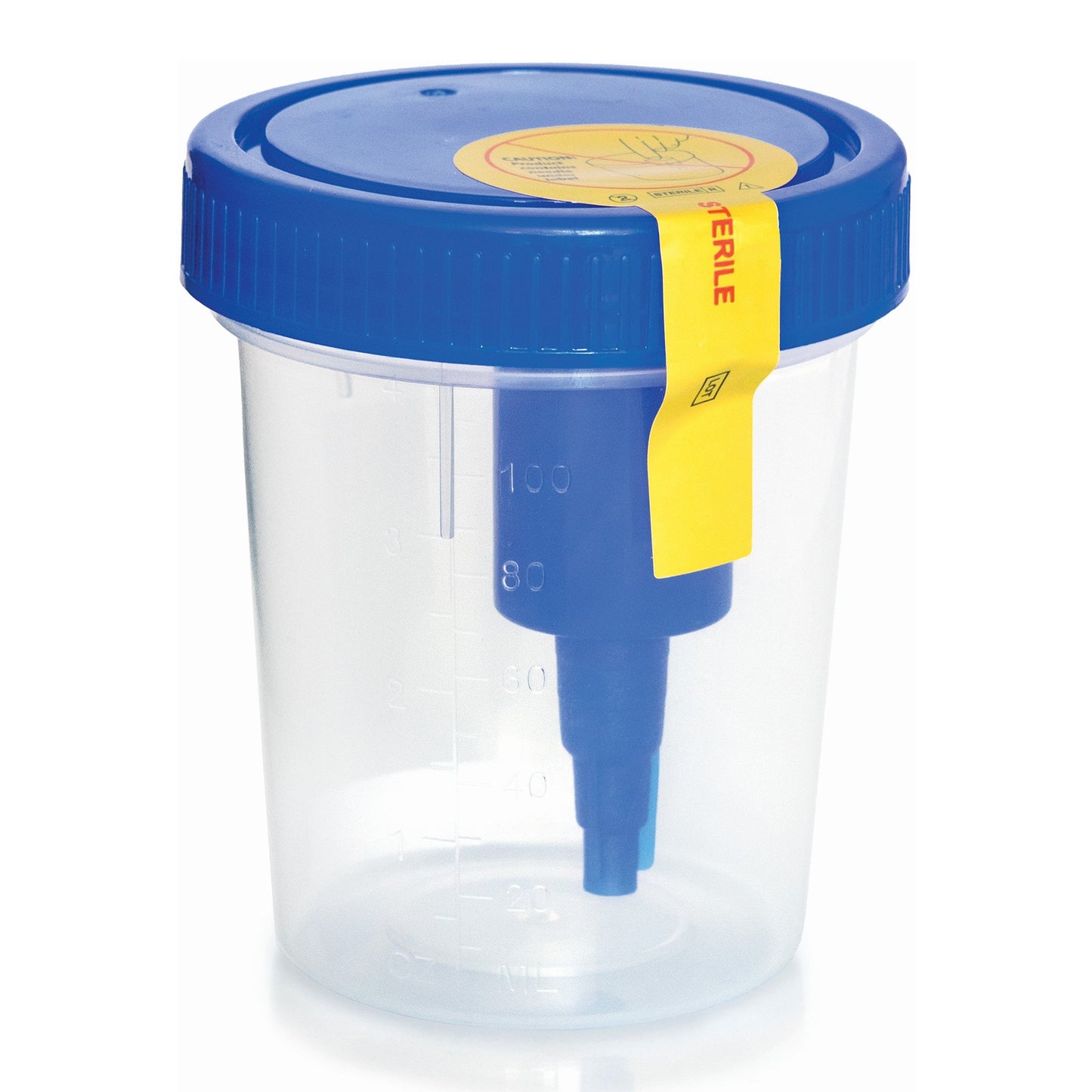CONTAINER, SPECIMEN URINE W/CAP TEMP STRIP STR 4OZ