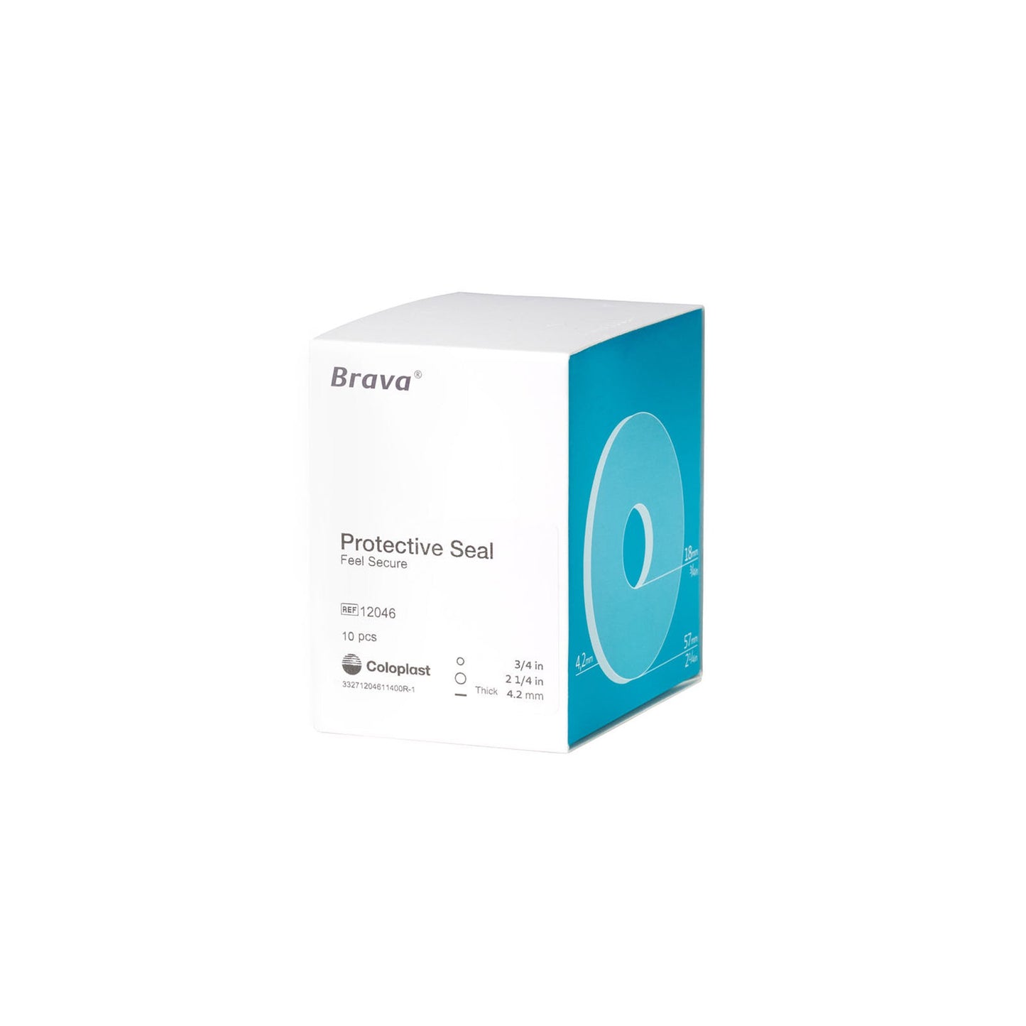 SEAL, F/OSTOMY POUCH BRAVA THICK 3/4"X2 1/4"