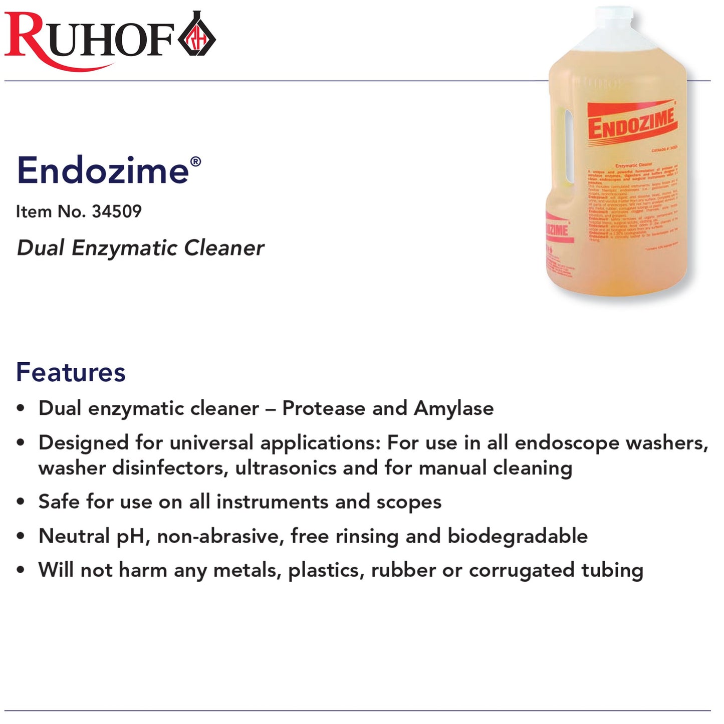 CLEANER, DETRGNT CONC ENDOZYME