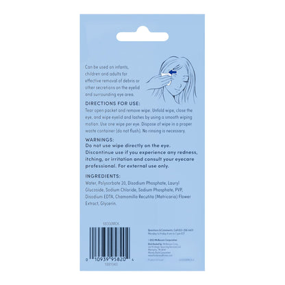 EYELID, WIPE WET FT SM