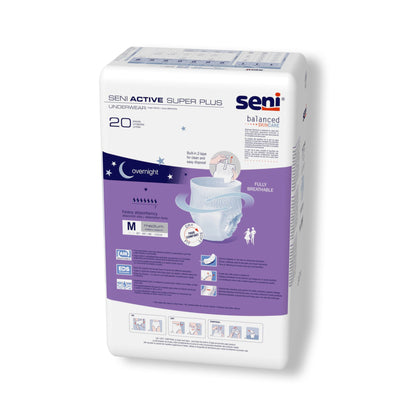 UNDERWEAR, INCONT ACTIVE SUPER+ MED 31"-43"