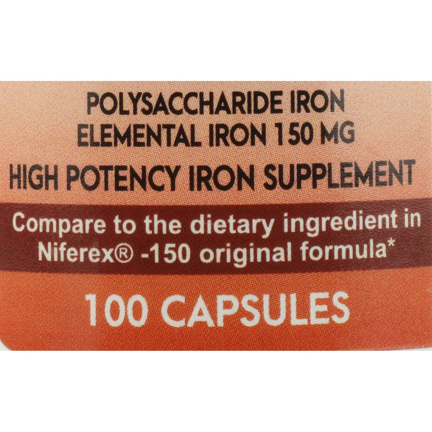 IRON FERRIC POLYSACCHARIDE, CAP 150MG