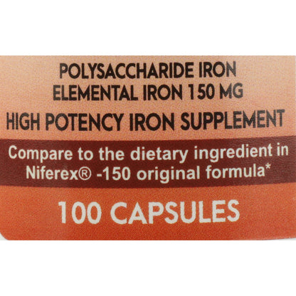 IRON FERRIC POLYSACCHARIDE, CAP 150MG