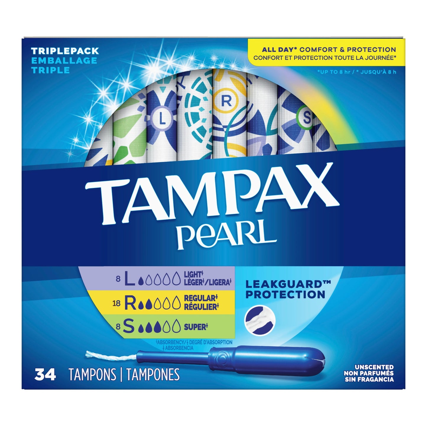 TAMPON, TAMPAX PEARL APPL TRIPLE PACK