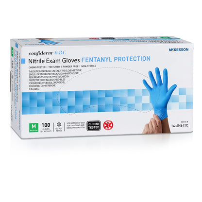 GLOVE, EXAM NTRL P/F MED N/S CHEMO 6.8C