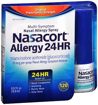 NASACORT ALLERGY, SPR 24HR 55MCG 0.57OZ 9CHTTM
