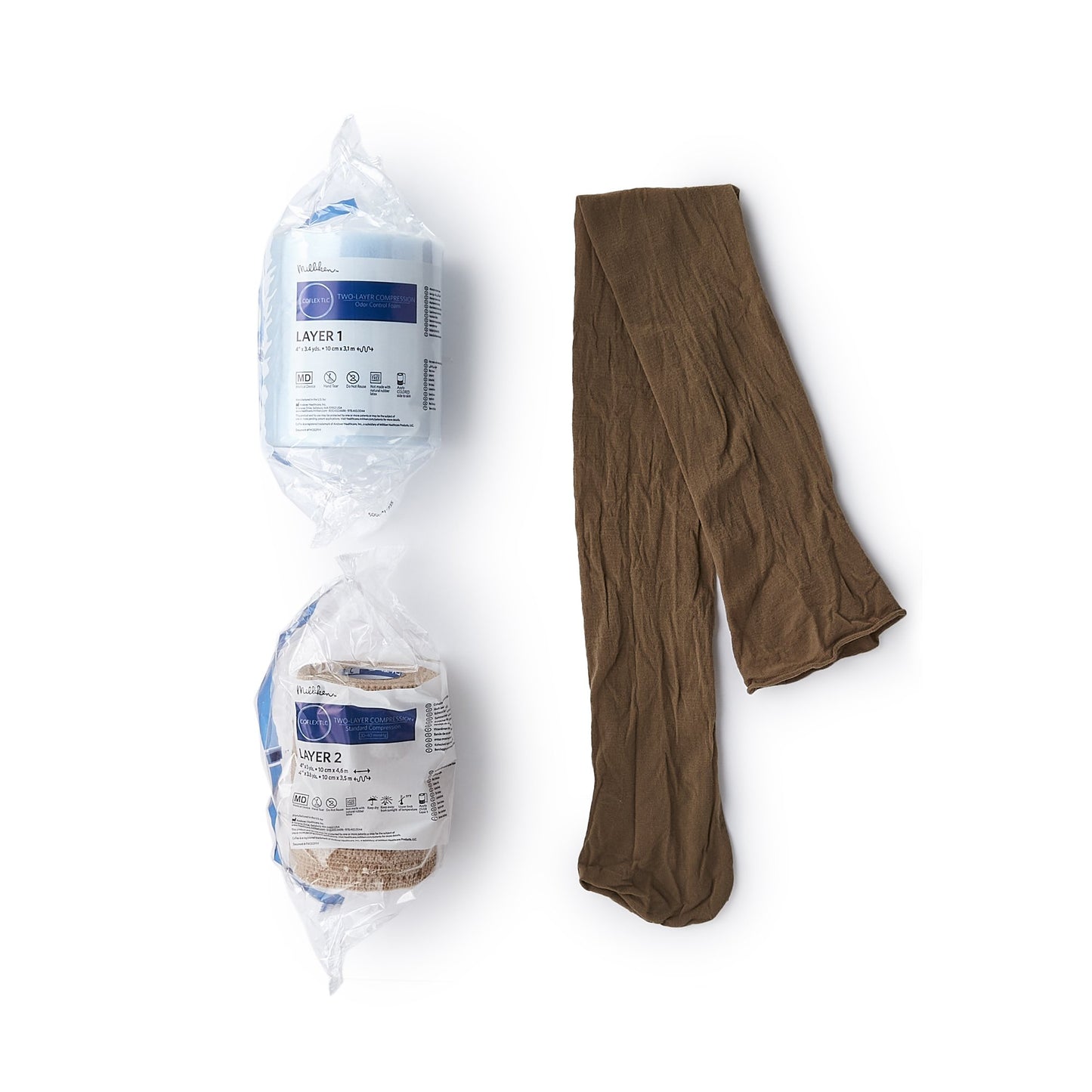BANDAGE, COMPRSN CO-FLEX TLC 2LAYER TAN 4"