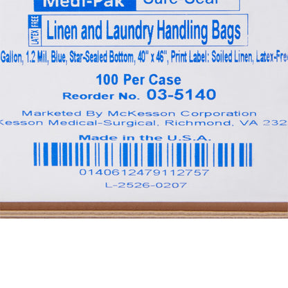 BAG, LINEN SOILED BLU 40"X46"