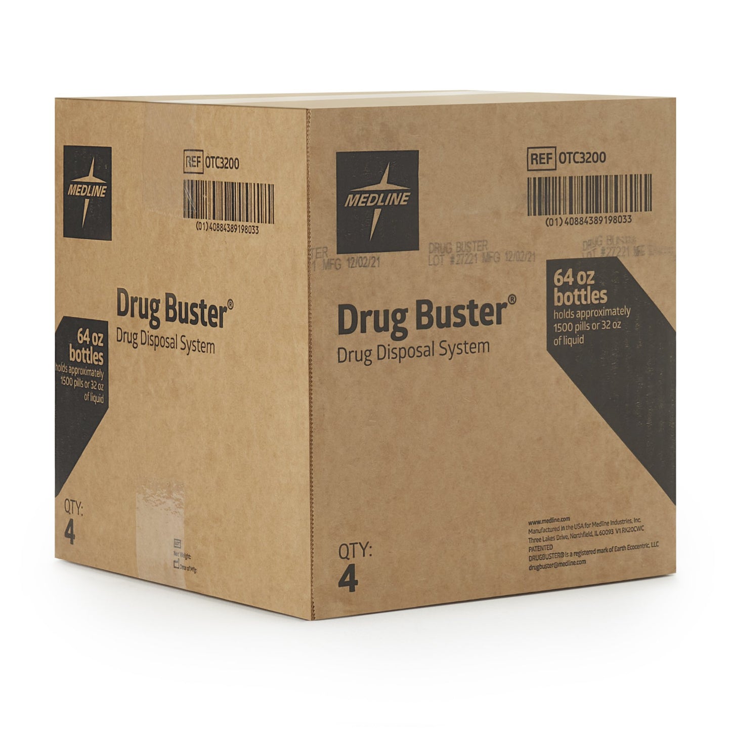 DISPOSAL SYSTEM, DRUG BUSTER DRUG 64OZ