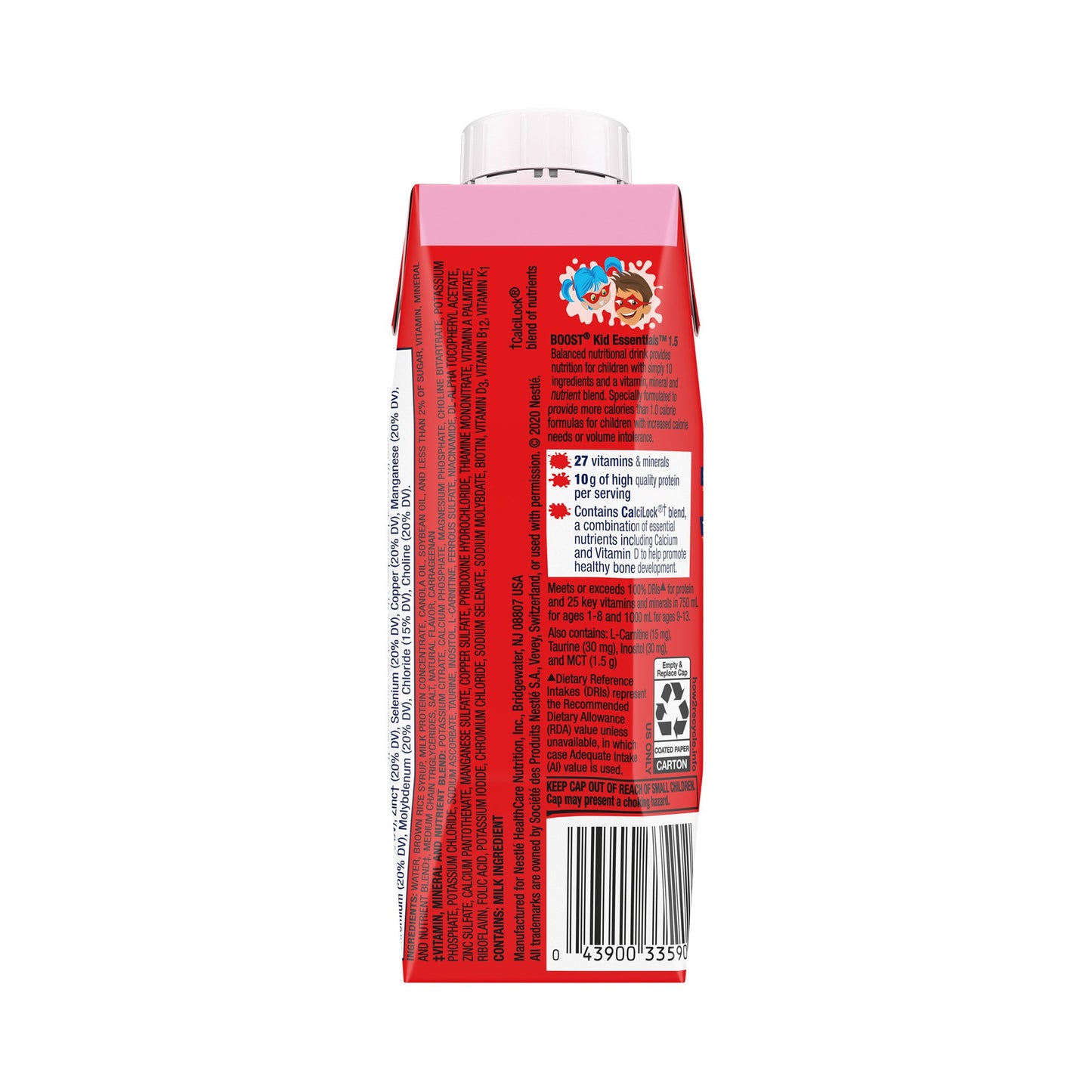 BOOST, KID ESSENTIALS 1.5 STRWBRY SPLASH 8OZ