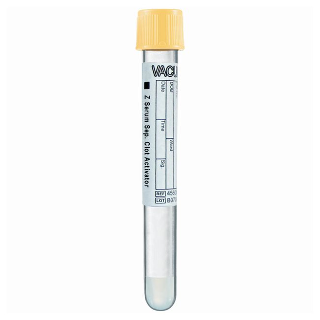 TUBE, BLD COL CLOT/SEP GLD 4MLPET VACUETTE