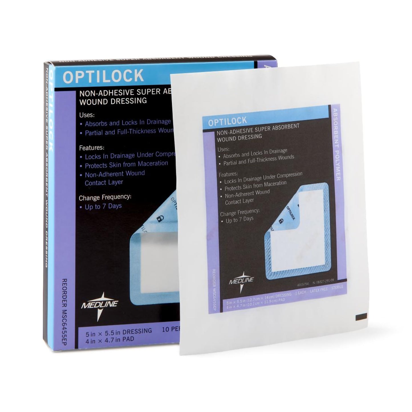DRESSING, WND OPTILOCK N/ADH 5X5.5"