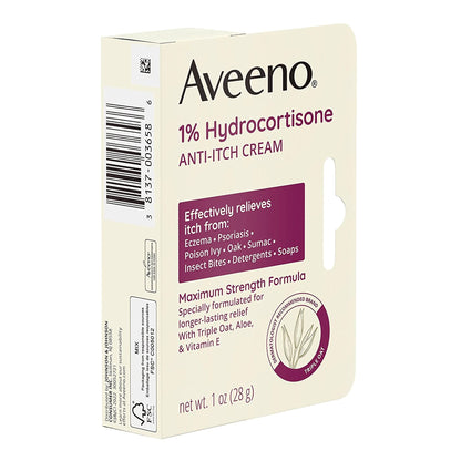 AVEENO, CRM NAT HYDROCORTISONEANTI-ITCH 1OZ
