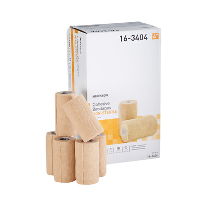 BANDAGE, COHESIVE N/S TAN 4"