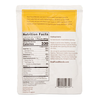 ENTERAL FEEDING, BEEF/POTATOES& SPINACH
