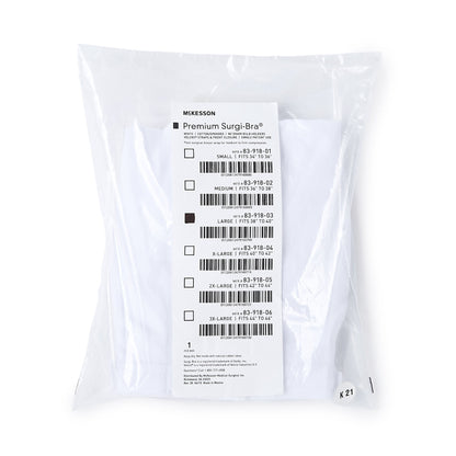 SUPPORT, SURGI-BRA BREAST COTTON WHT LG LF MGM83