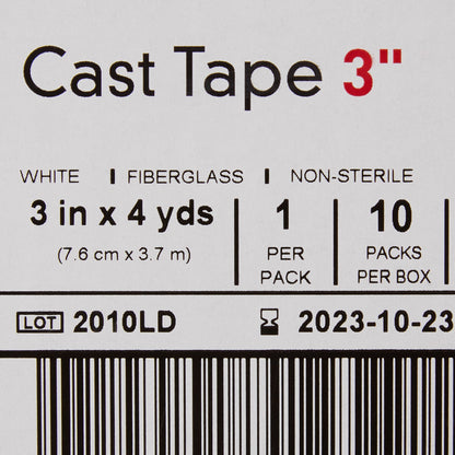 TAPE, CAST WHT LF 3"X4YDS