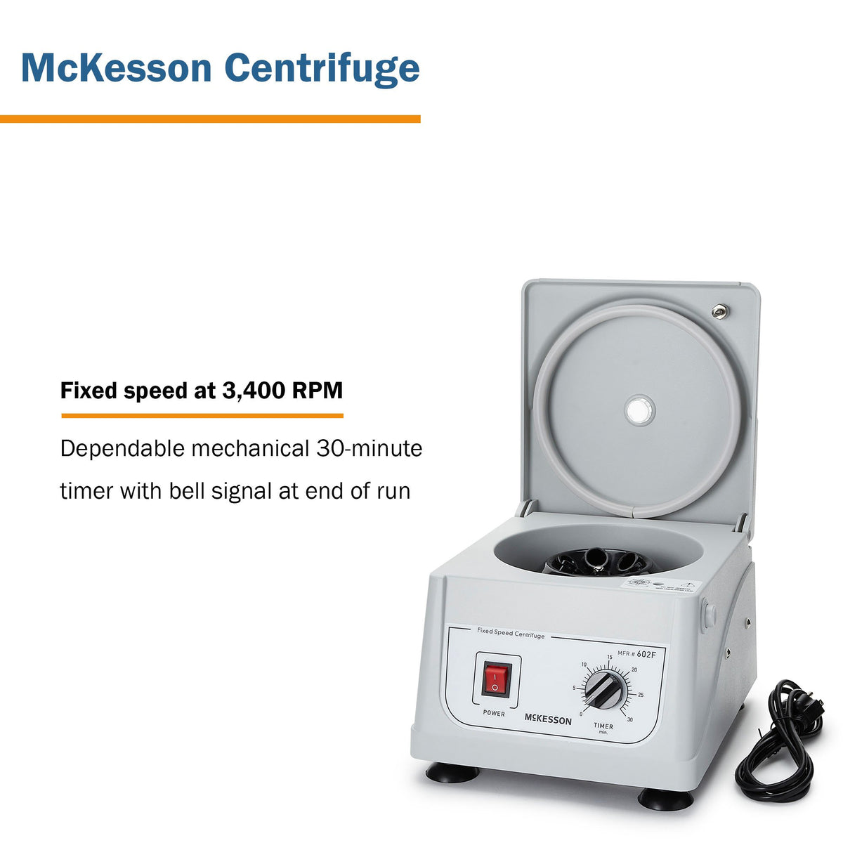 CENTRIFUGE, 6PL FXD SPEED 3400RPM