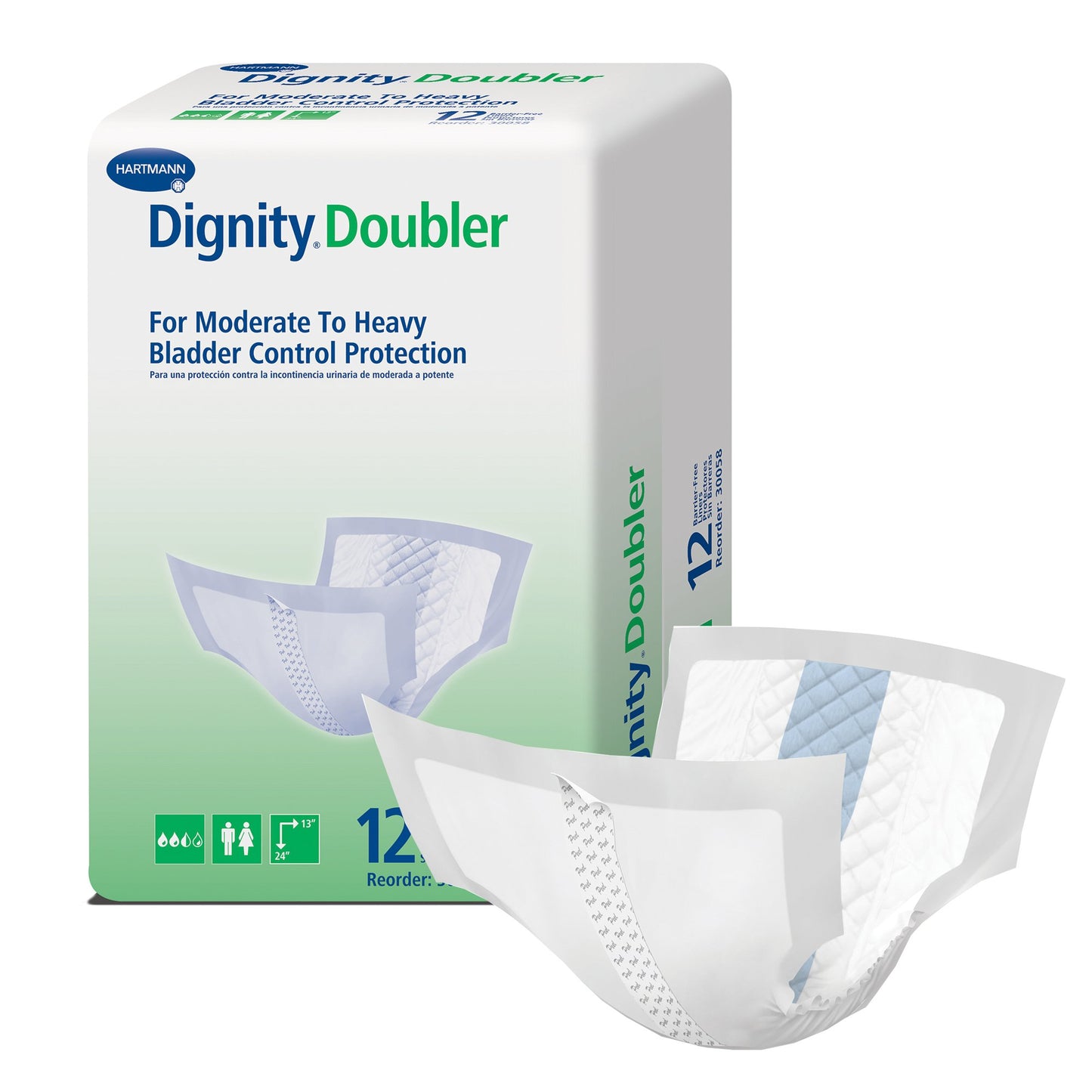PAD, INCONT DIGNITY DBL X LG 13X24"