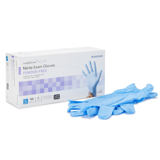GLOVE, EXAM NTRL LG N/S EXTCFCHEMO 6.5CX