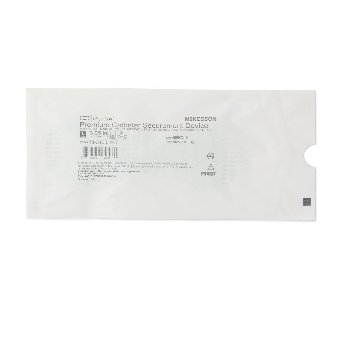 DEVICE, SECUREMENT GRIP-LOK FOLEY CATH LG