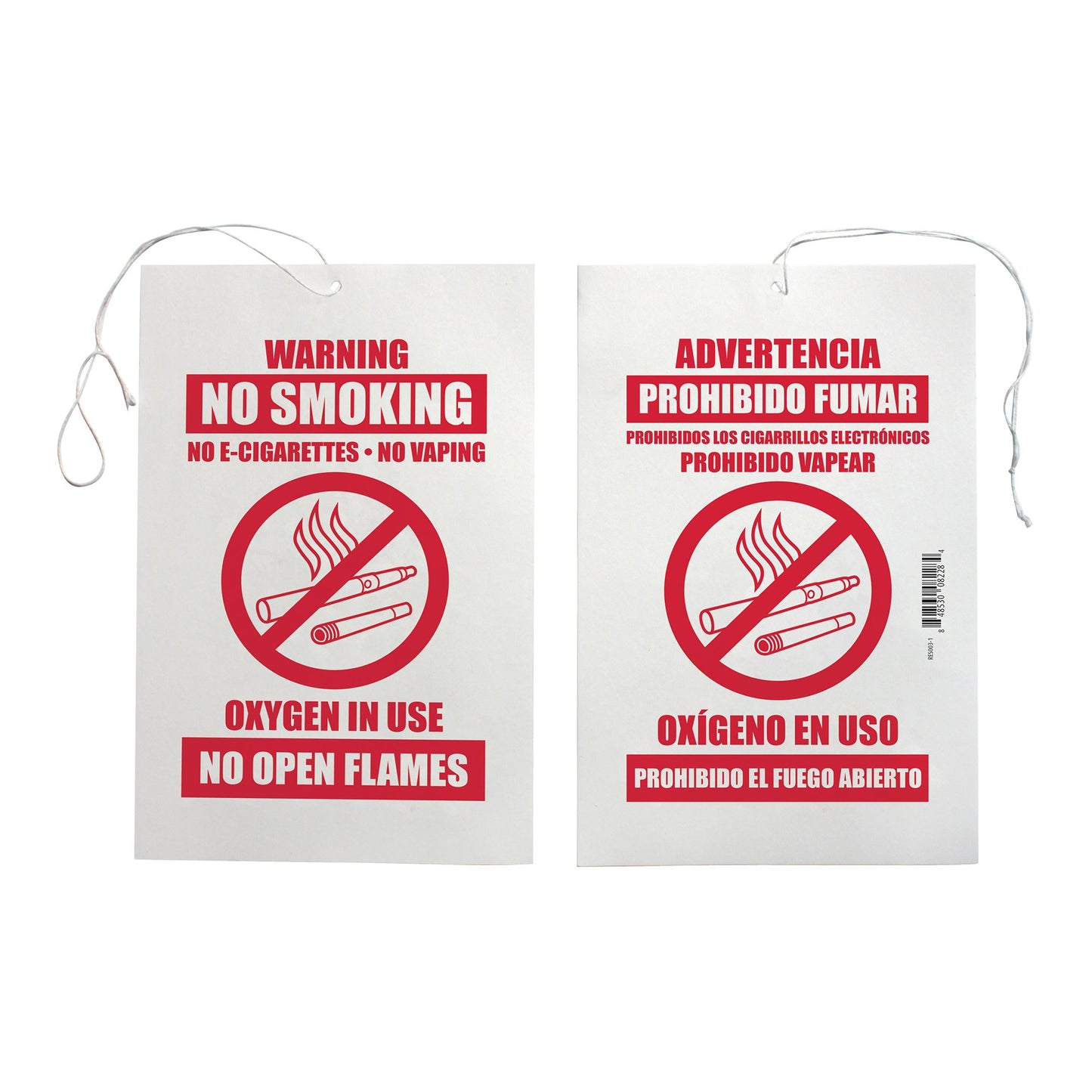 SIGN, OXYGEN IN USE "NO SMOKING"