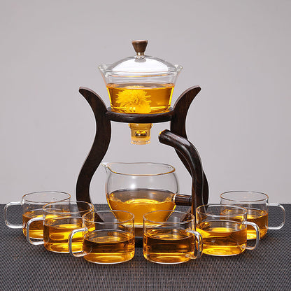 Kung Fu Tea Cup Simple Magnetic Tea Brewing Maker Glass Tea Set