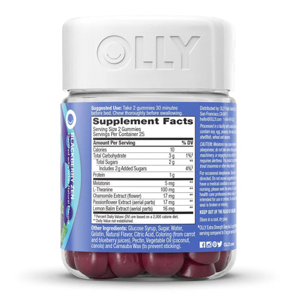 OLLY, GUMMY SLEEP ZEN XS BLK BERRY