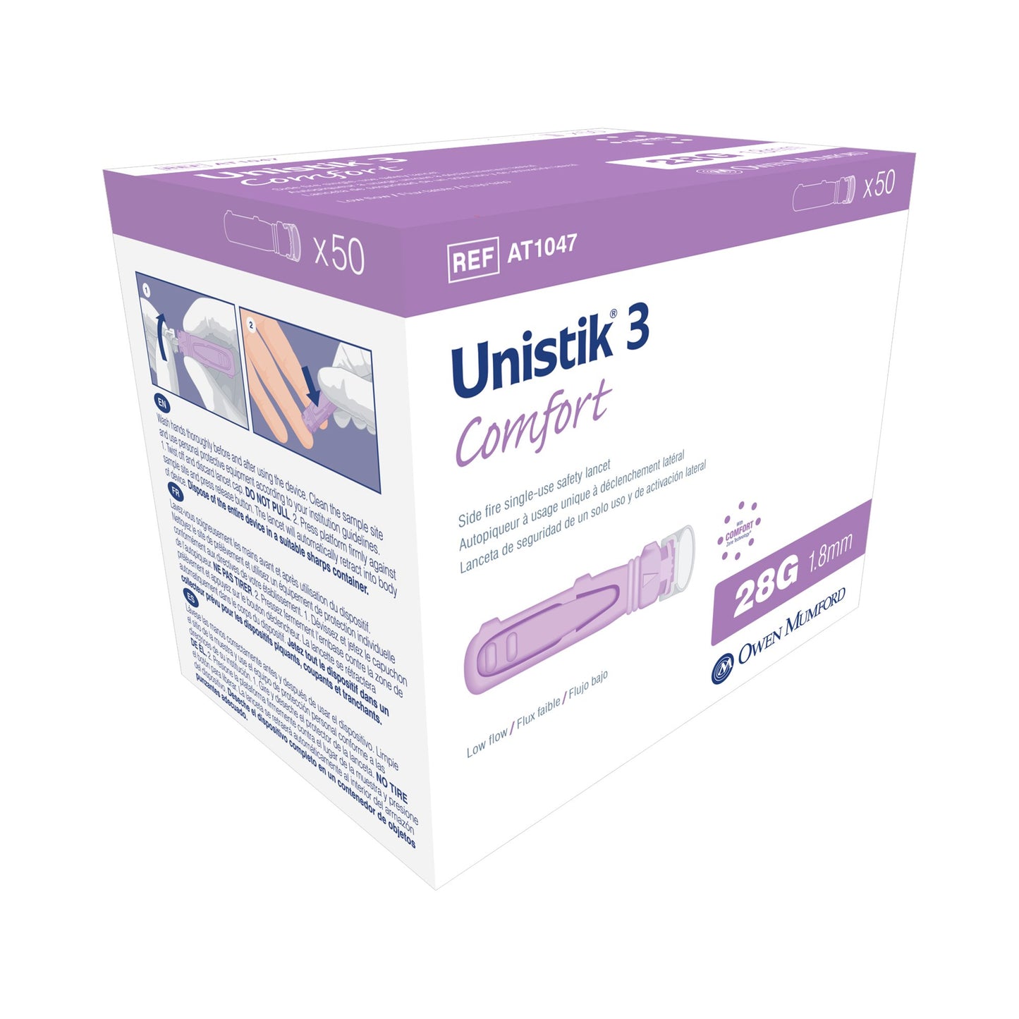 LANCET, UNISTIK 3 CMFRT 28GX1.8MM