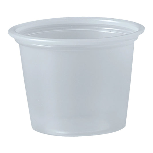CUP, SOUFFLE PLAS TRANSLCNT 1OZ