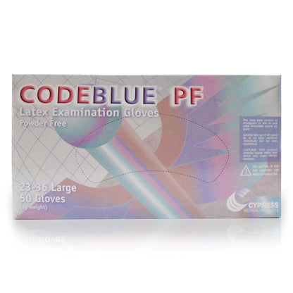 GLOVE, EXAM LTX LG N/S EXTCF CODEBLUE