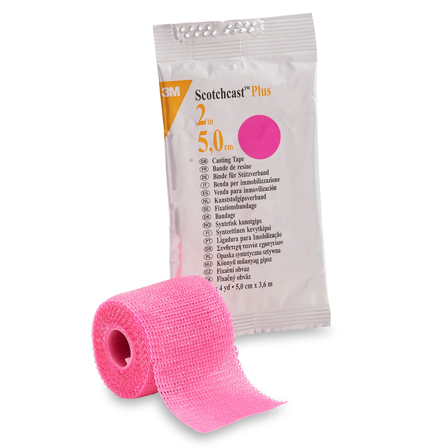 TAPE, CAST SCOTCHCAST 2"X4YDSBRT PNK