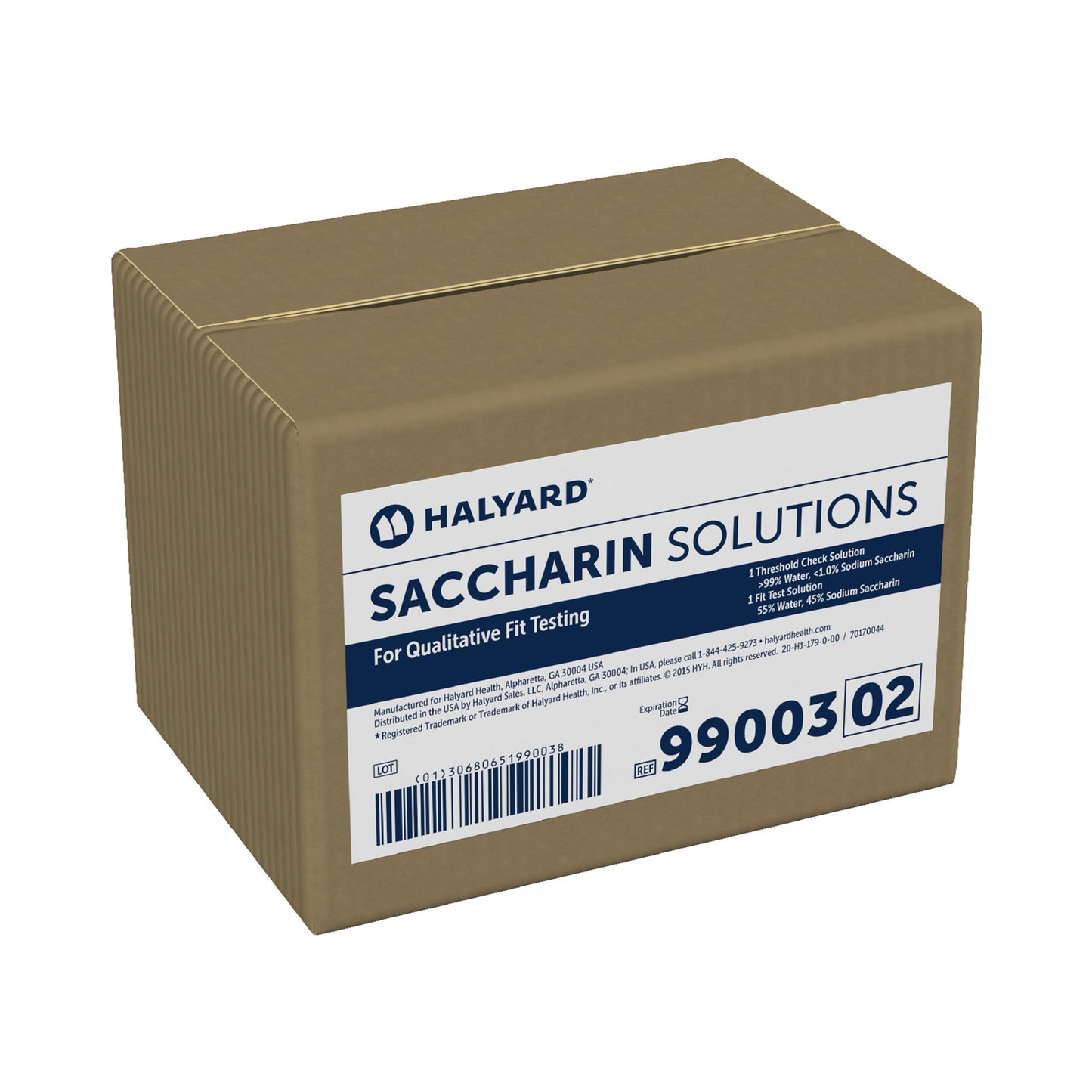 SOLUTION, SACAHRIN FIT TEST