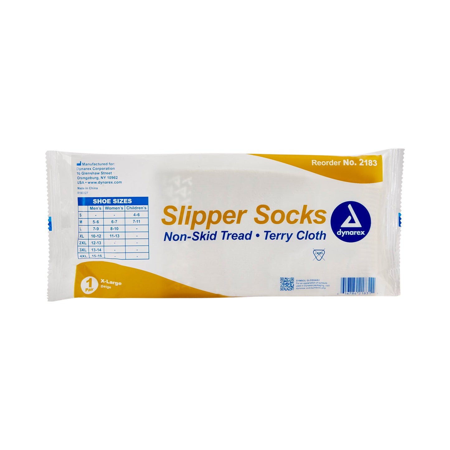 SOCK, SLIPPER N/SKD BGE XLG