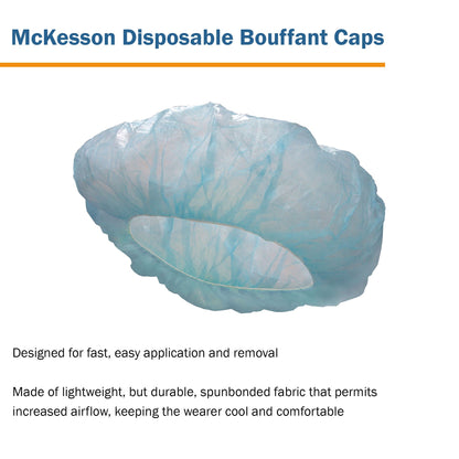 CAP, BOUFFANT LF SB BLU 21"