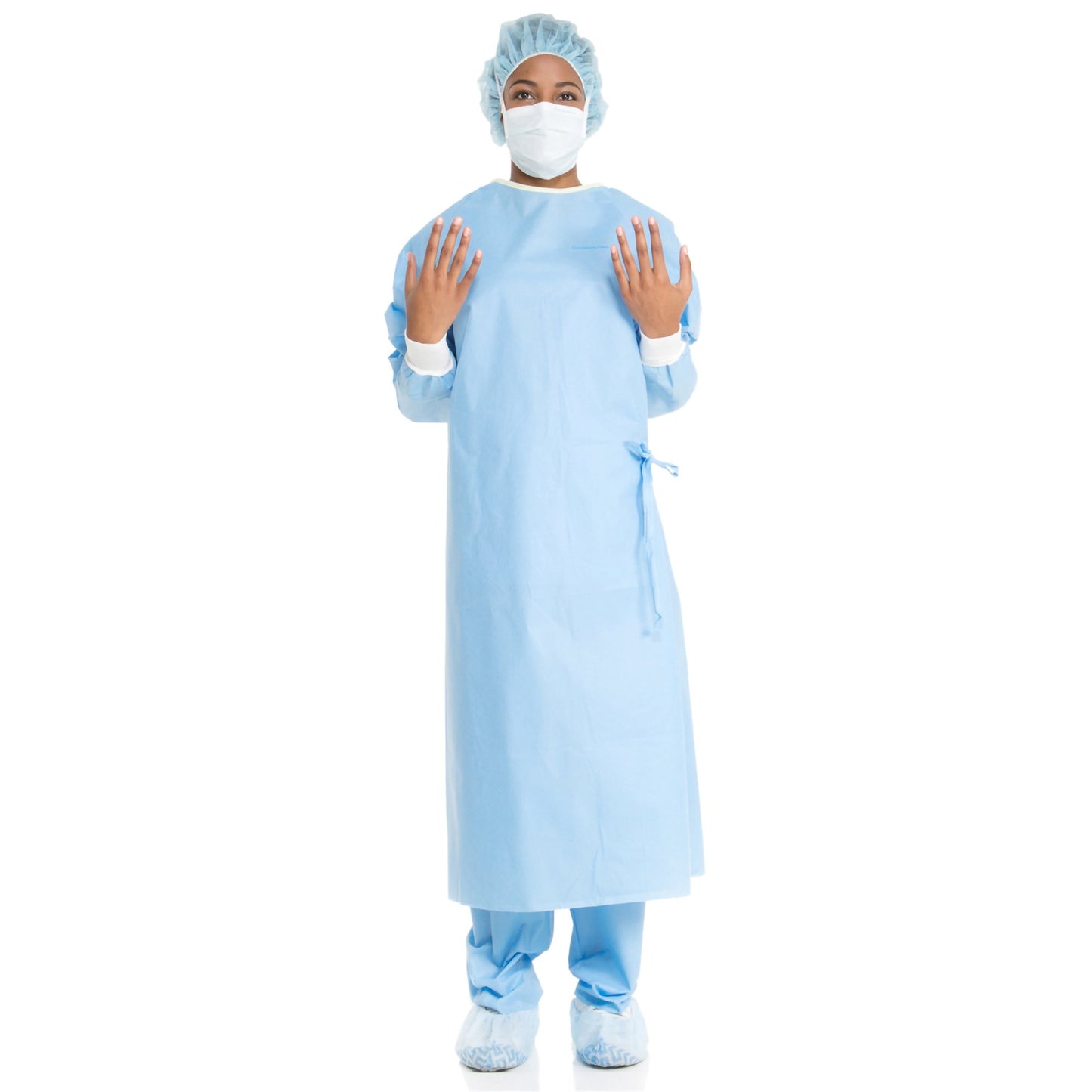GOWN, SURG ULTRA STD BLU SM