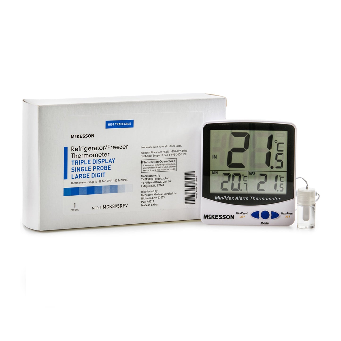 THERMOMETER, REFRIG/FRZR TRACEABLE PROBE ACC 0.5/RES 0.1