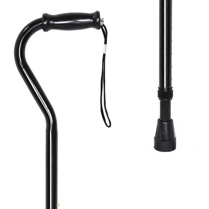 CANE, OFFSET HD STEEL BLK